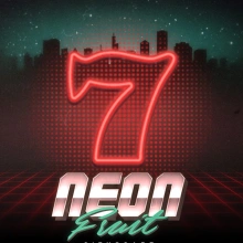 Neon Fruit Cityscape